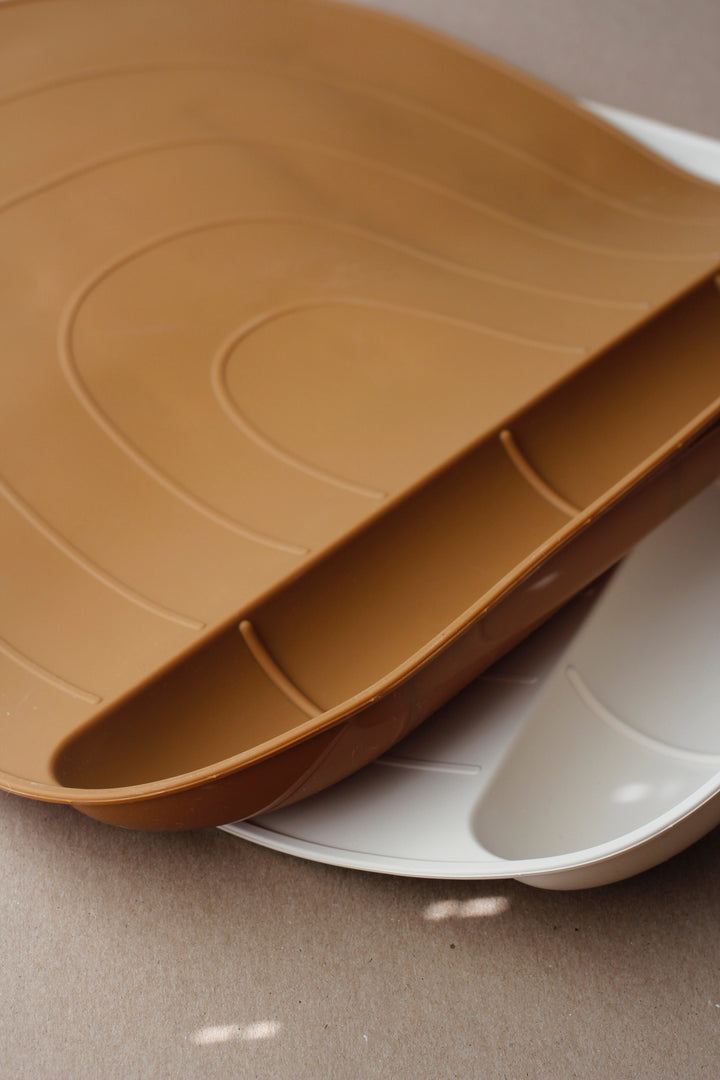 Non-Toxic Silicone Baby Feeding Mat, Pale Mauve