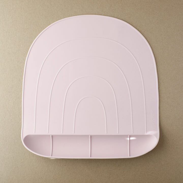 Non-Toxic Silicone Baby Feeding Mat, Pale Mauve