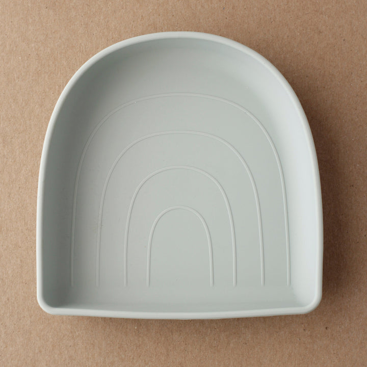 Non-Toxic Silicone Suction Baby Plate, Sage