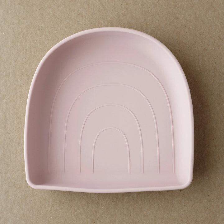 Baby Silicone Suction Plate Pale Pink