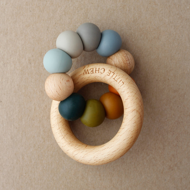 Handcrafted BPA-Free Silicone &amp; Beechwood Baby Teether