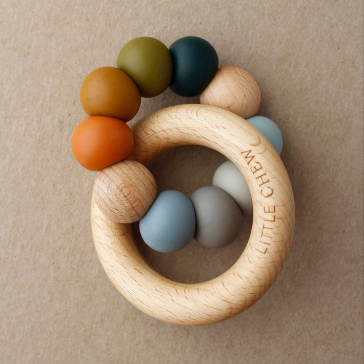 Handcrafted BPA-Free Silicone &amp; Beechwood Baby Teether