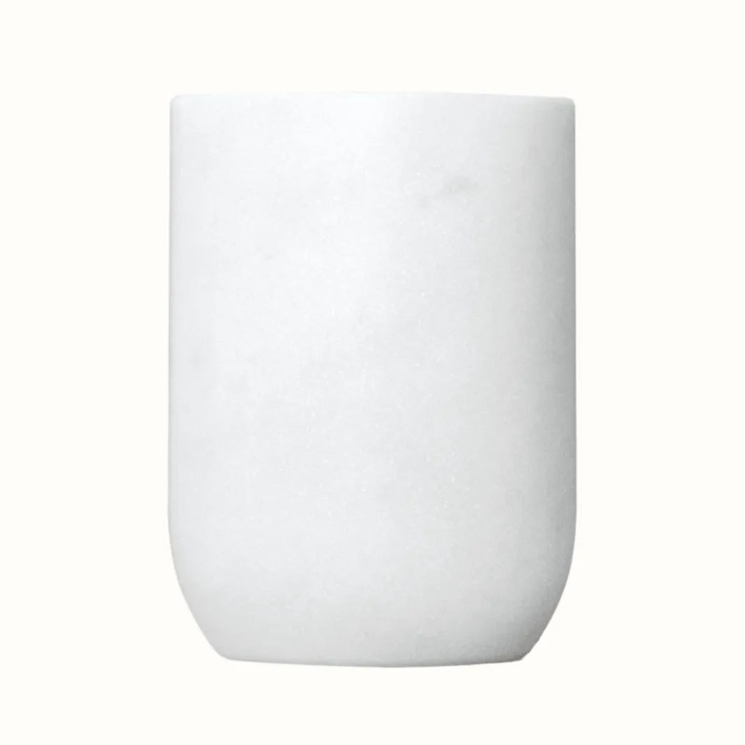 Handcrafted Marble Bathroom Tumbler