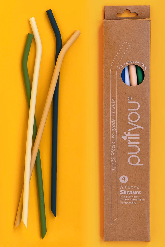 BPA-Free Food-Grade Silicone Straws, Multi-Size Set