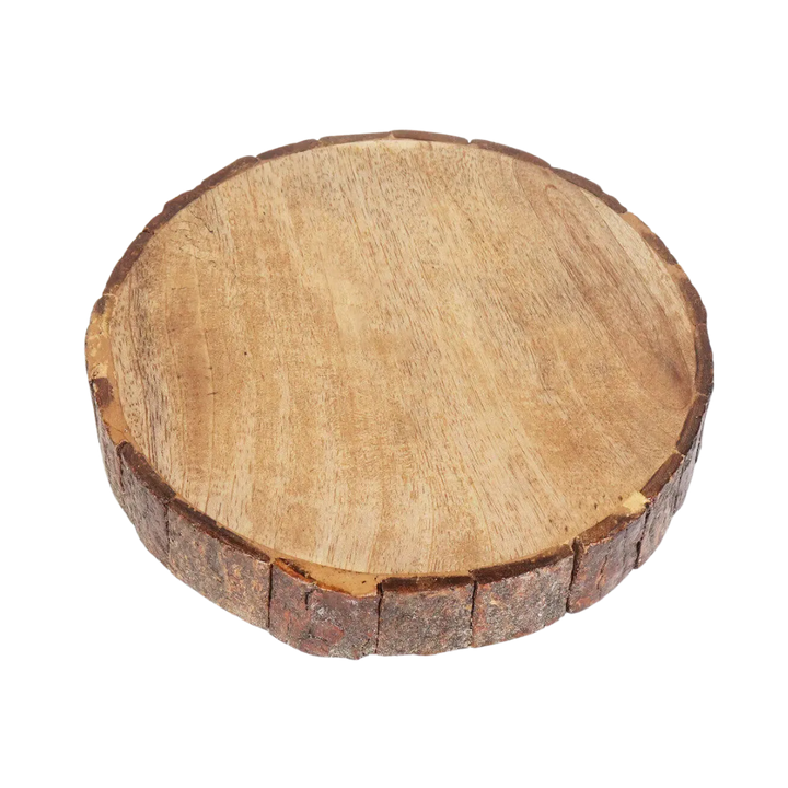 Mango Wood Bark Nut Bowl Set