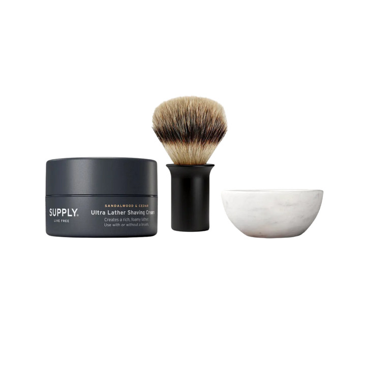 Marble Shaving Bowl Gift Set