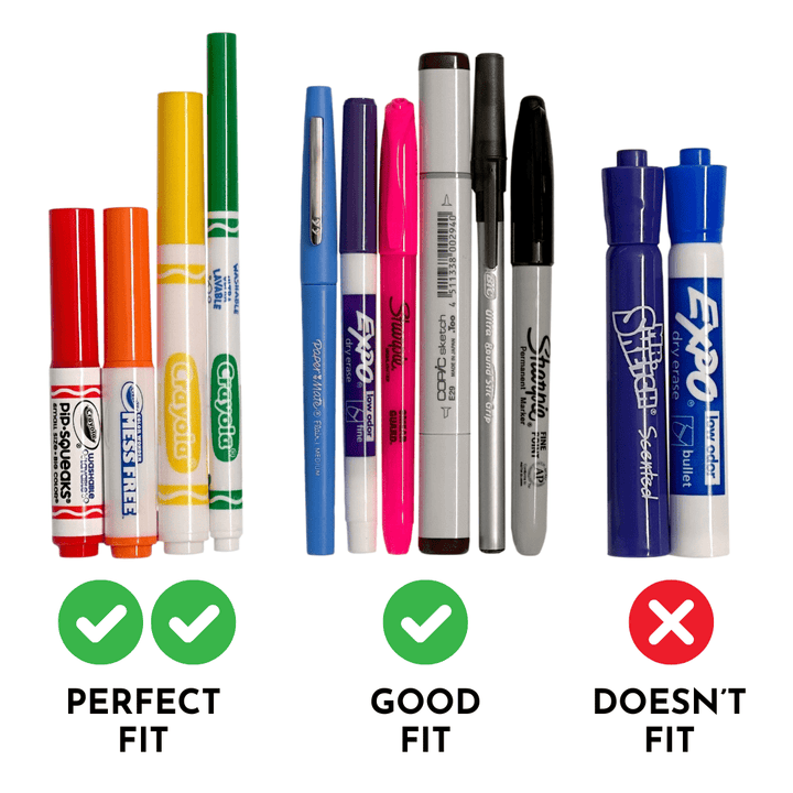 FDA Silicone Grip-Tight Marker Storage Organizer