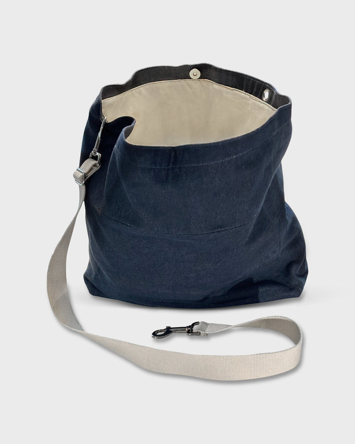 Upcycled Denim Market Tote Bag, Modular &amp; Washable