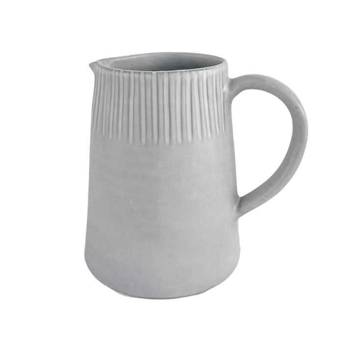 Matte Ceramic Pitcher Cloud White