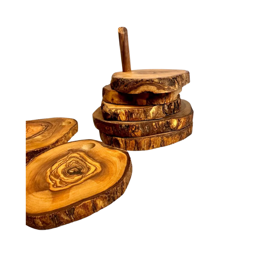 25 Piece Mediterranean Olive Wood Kitchen Set