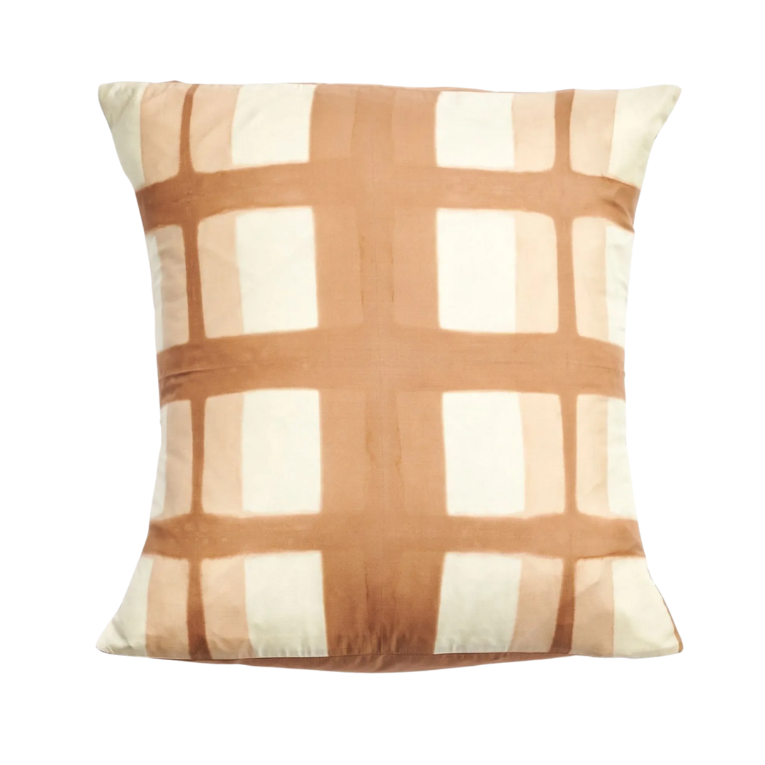 Melo Shibori Silk Throw Pillow