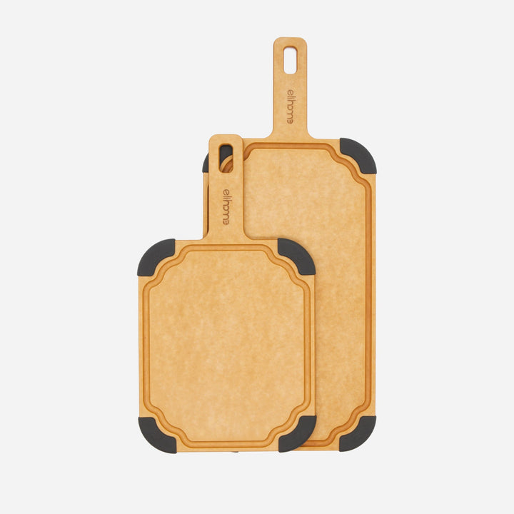 Plastic-Free Pine Fiberwood Paddle Cutting Board Set, 2 Ct.