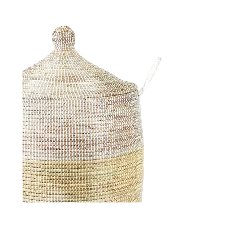 Millet Grass Tall Storage Basket Natural