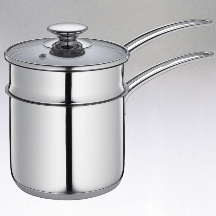 Induction-Ready 18/8 Stainless Steel Double Boiler, 1.6 Qt.