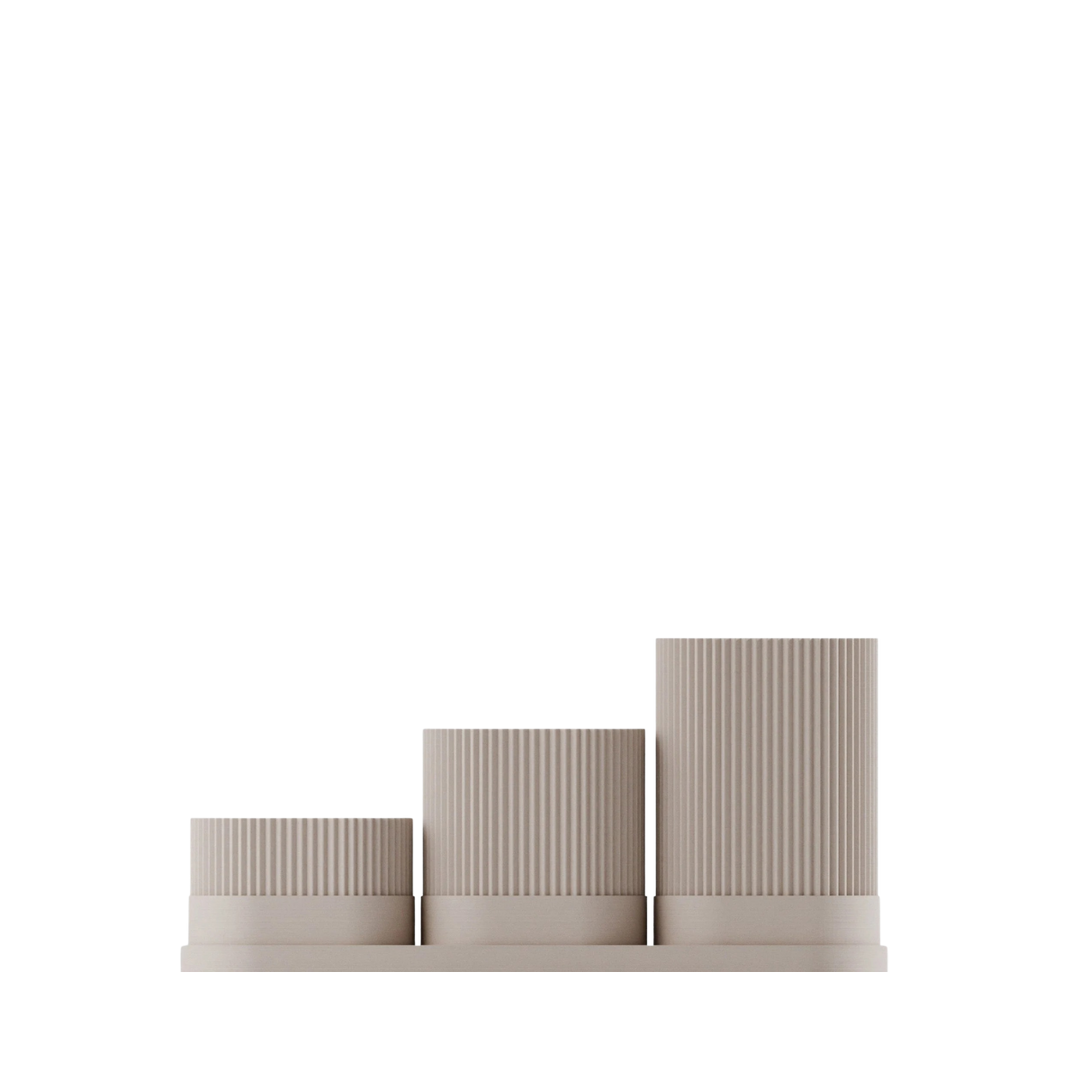 Minimalist Ceramic Pencil Holder Set