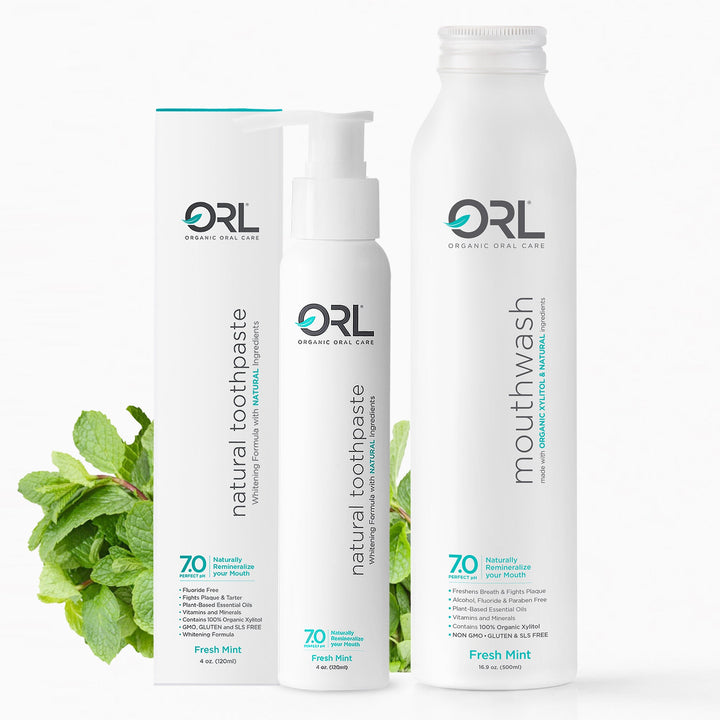 Vegan Mint Oral Care Bundle, 4 oz. + 16 oz., 2 Ct.