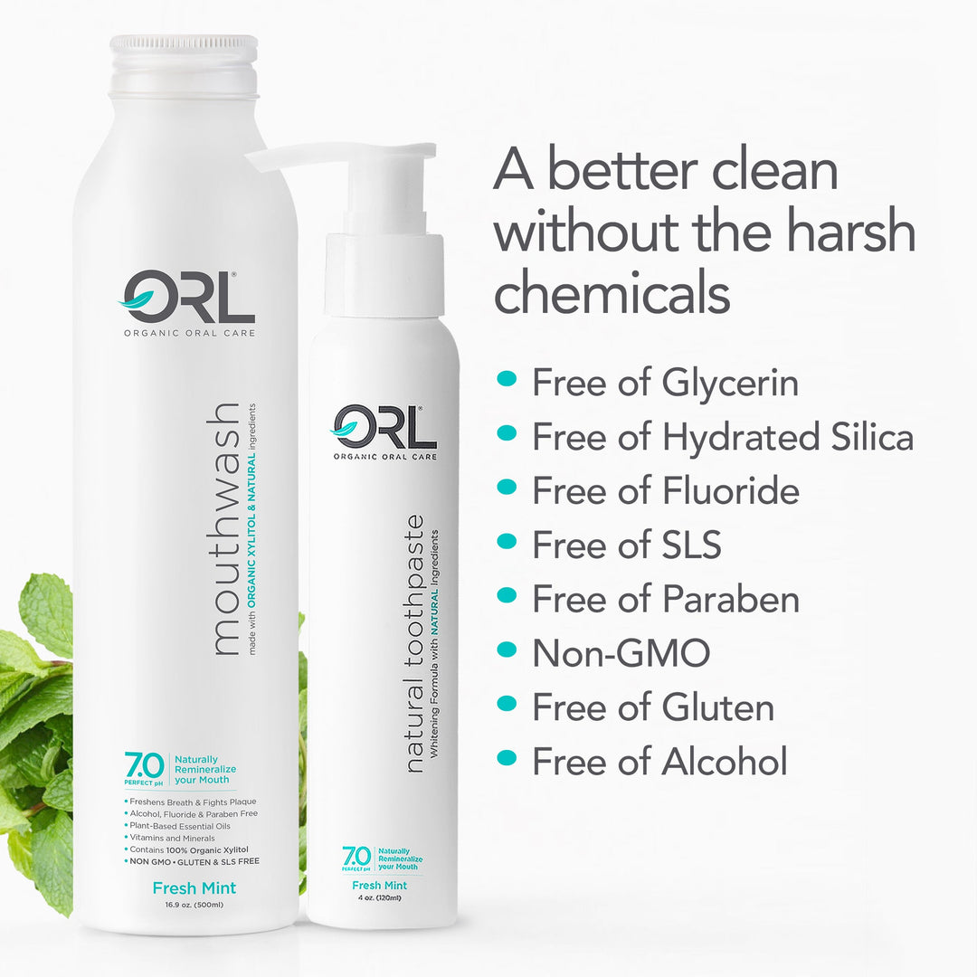 Vegan Mint Oral Care Bundle, 4 oz. + 16 oz., 2 Ct.