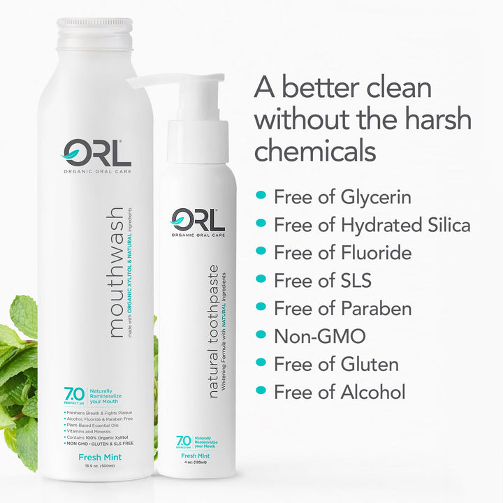 Vegan Mint Oral Care Bundle, 4 oz. + 16 oz., 2 Ct.
