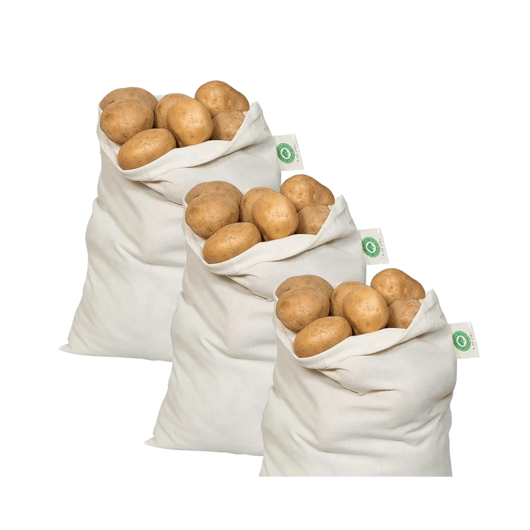 Muslin Produce Bags Drawstring Set