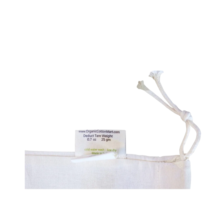 Muslin Produce Bags Drawstring Set