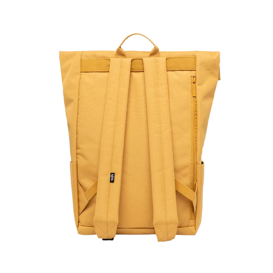 Mustard Roll-Top RPET Backpack