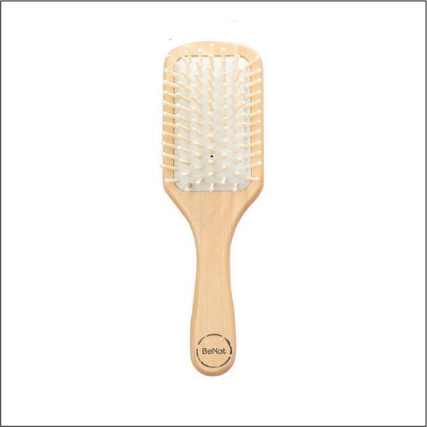 Biodegradable Bamboo Bristle Detangling Hair Brush, 9"