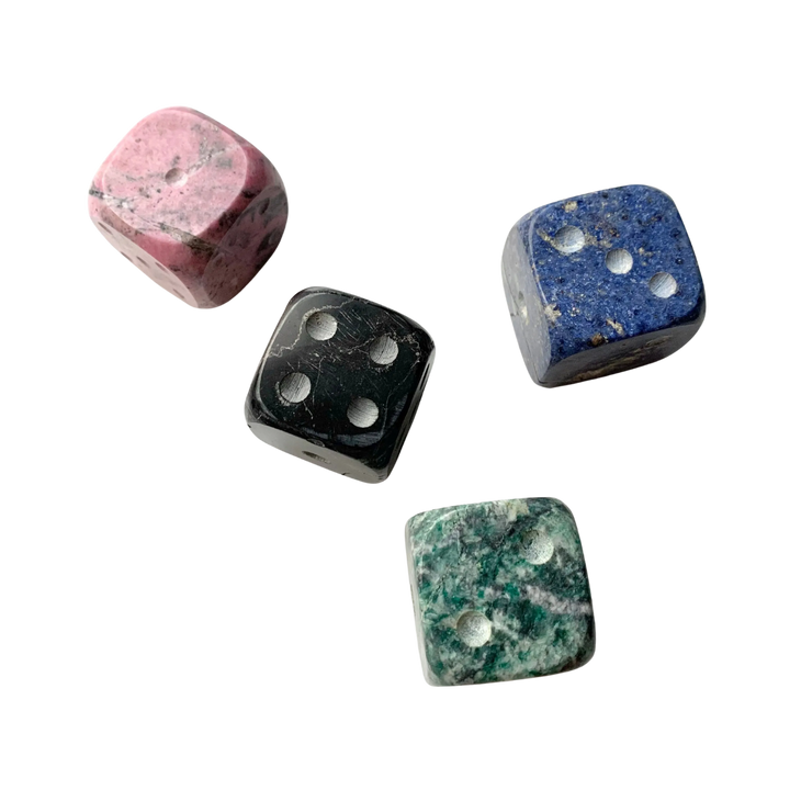 Natural Stone Gemstone Dice Set
