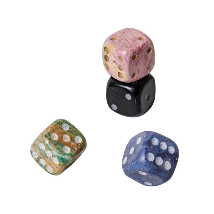 Natural Stone Gemstone Dice Set