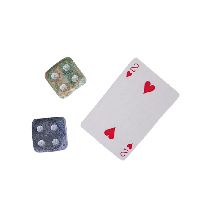 Natural Stone Gemstone Dice Set