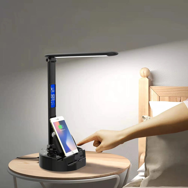 Smart LED Desk Lamp, Wireless Charger &amp; Speaker
