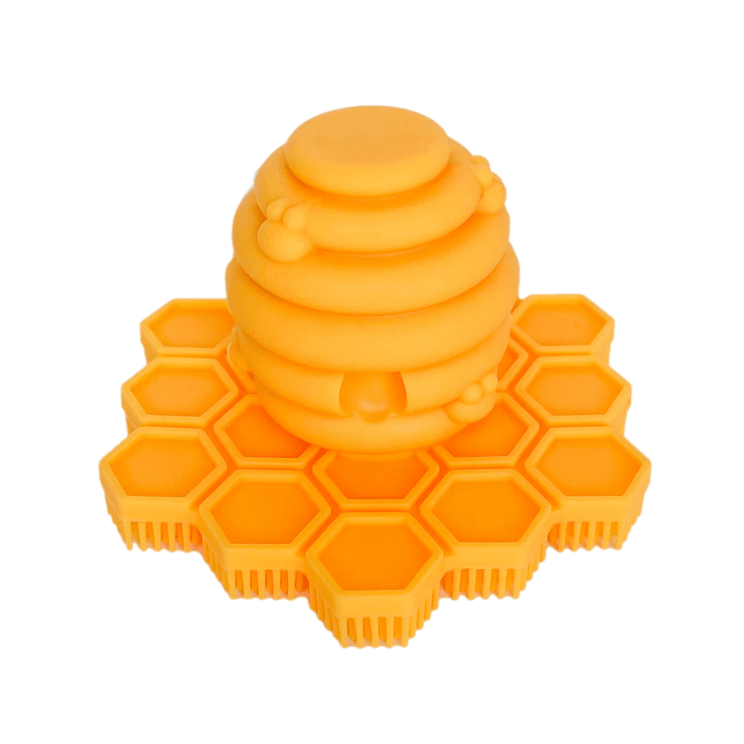 Non-Toxic FDA Silicone Baby Bath Scrubber, 3" x 2"