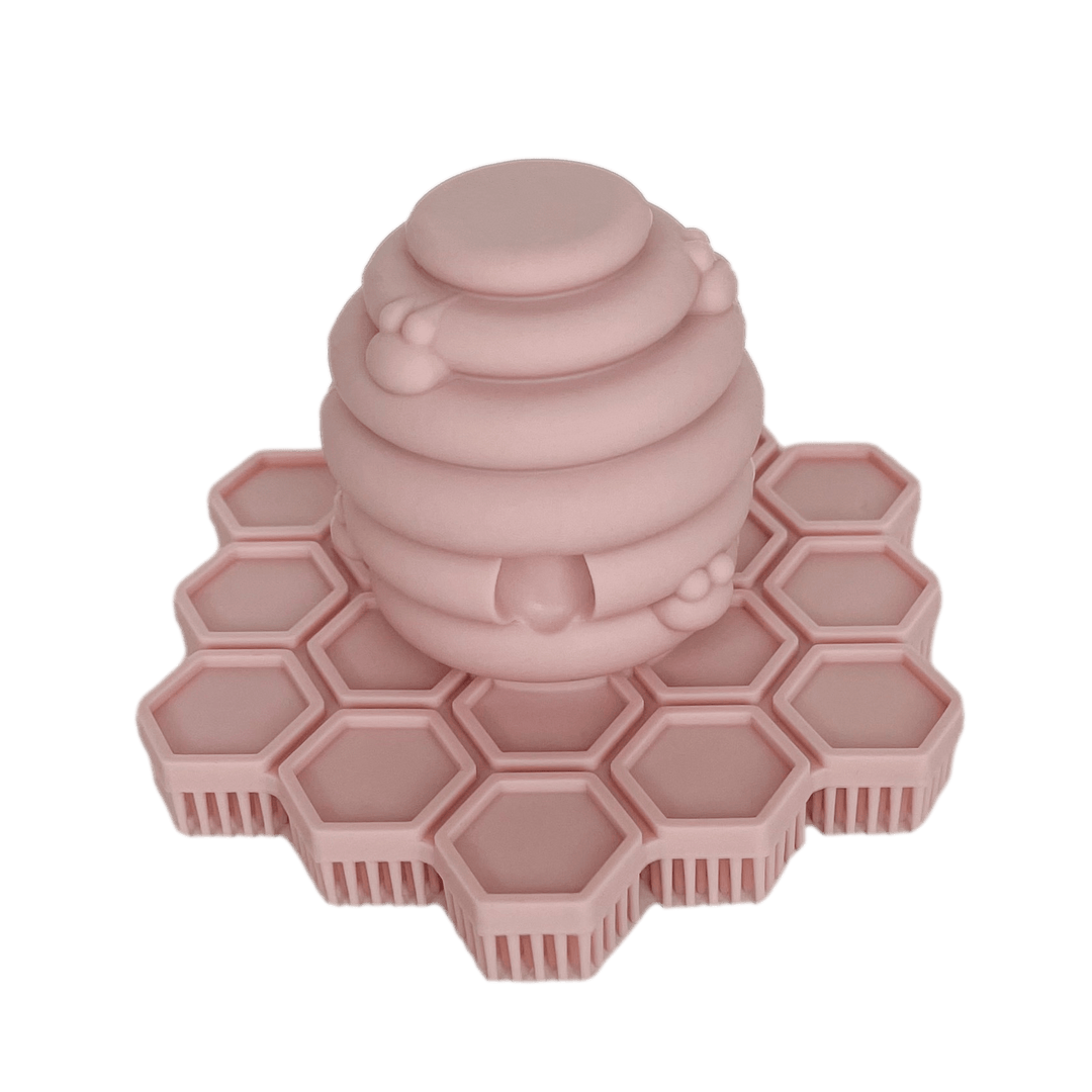 Non-Toxic FDA Silicone Baby Bath Scrubber, 3" x 2"