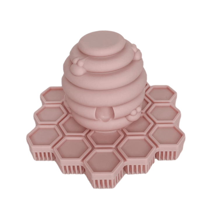 Non-Toxic FDA Silicone Baby Bath Scrubber, 3" x 2"