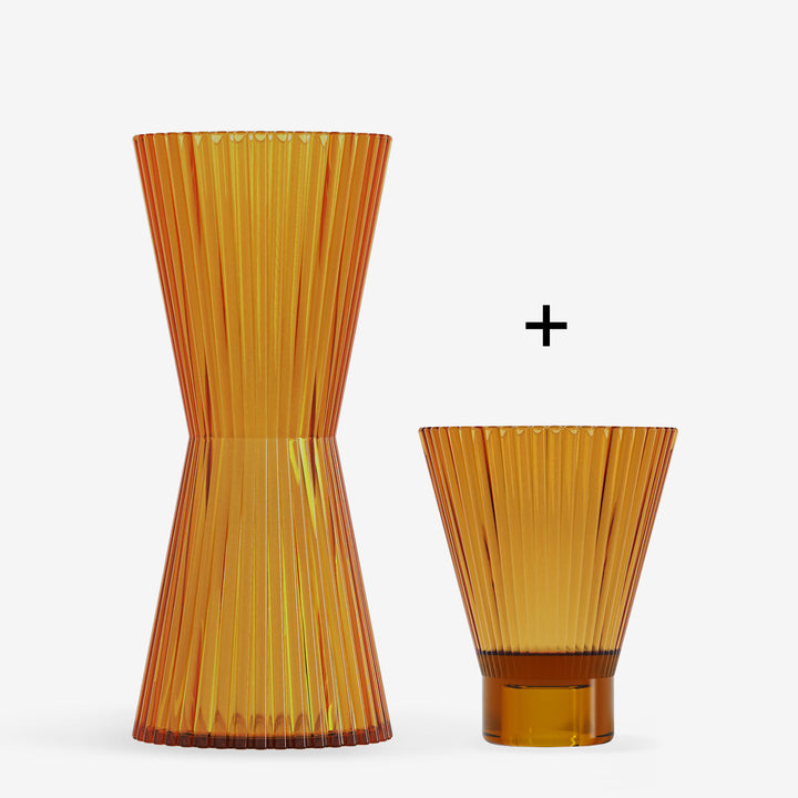 Handcrafted Borosilicate Glass Carafe &amp; Tumbler Set