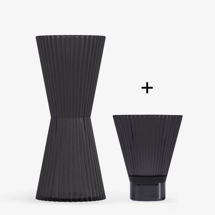 Handcrafted Borosilicate Glass Carafe &amp; Tumbler Set