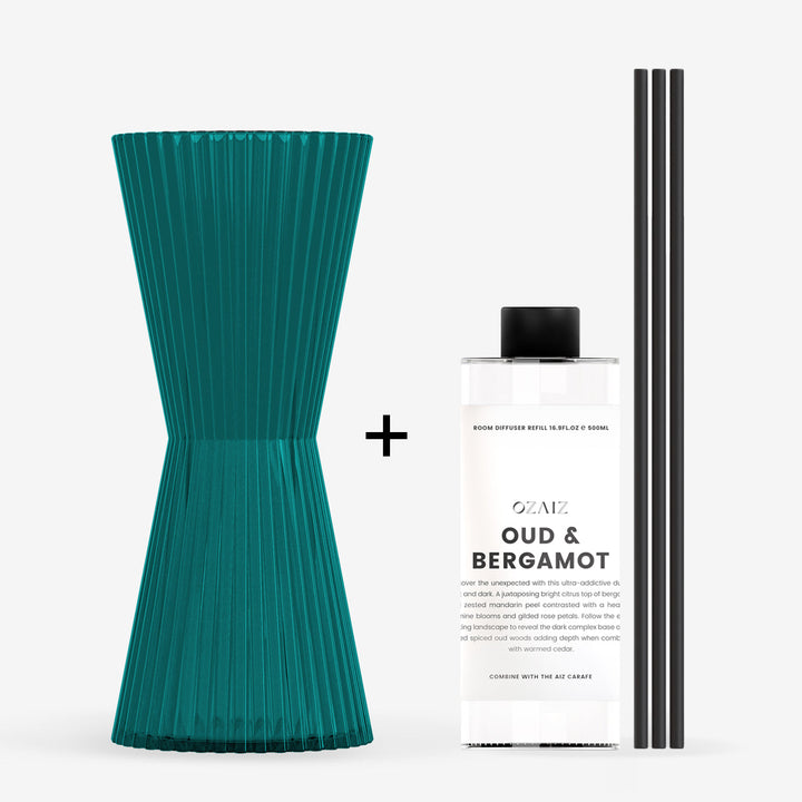 Handcrafted Borosilicate Glass Reed Diffuser, 34 oz.