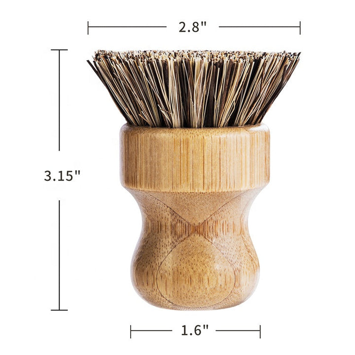 Compostable Sisal &amp; Bamboo Dish Brush, 3.15" x 1.7"