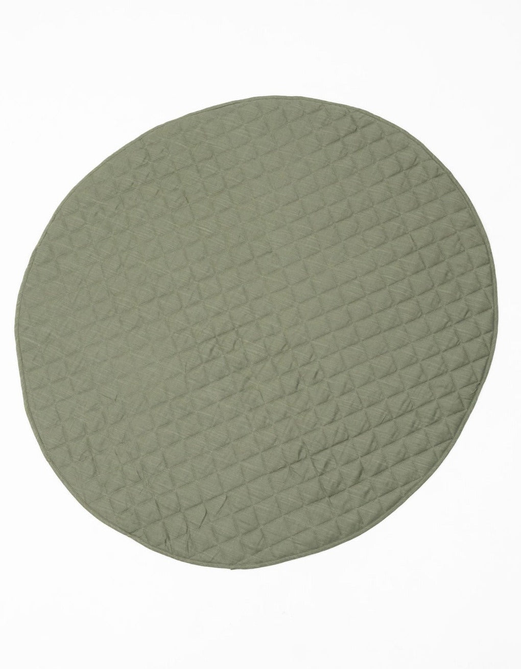 Pure Linen Triple-Padded Round Baby Play Mat