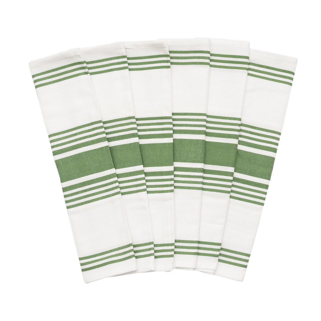 Striped Cotton Kitchen Towel Set