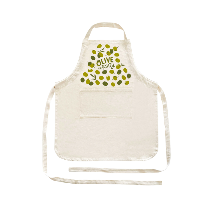 Olive To Party Cotton Apron