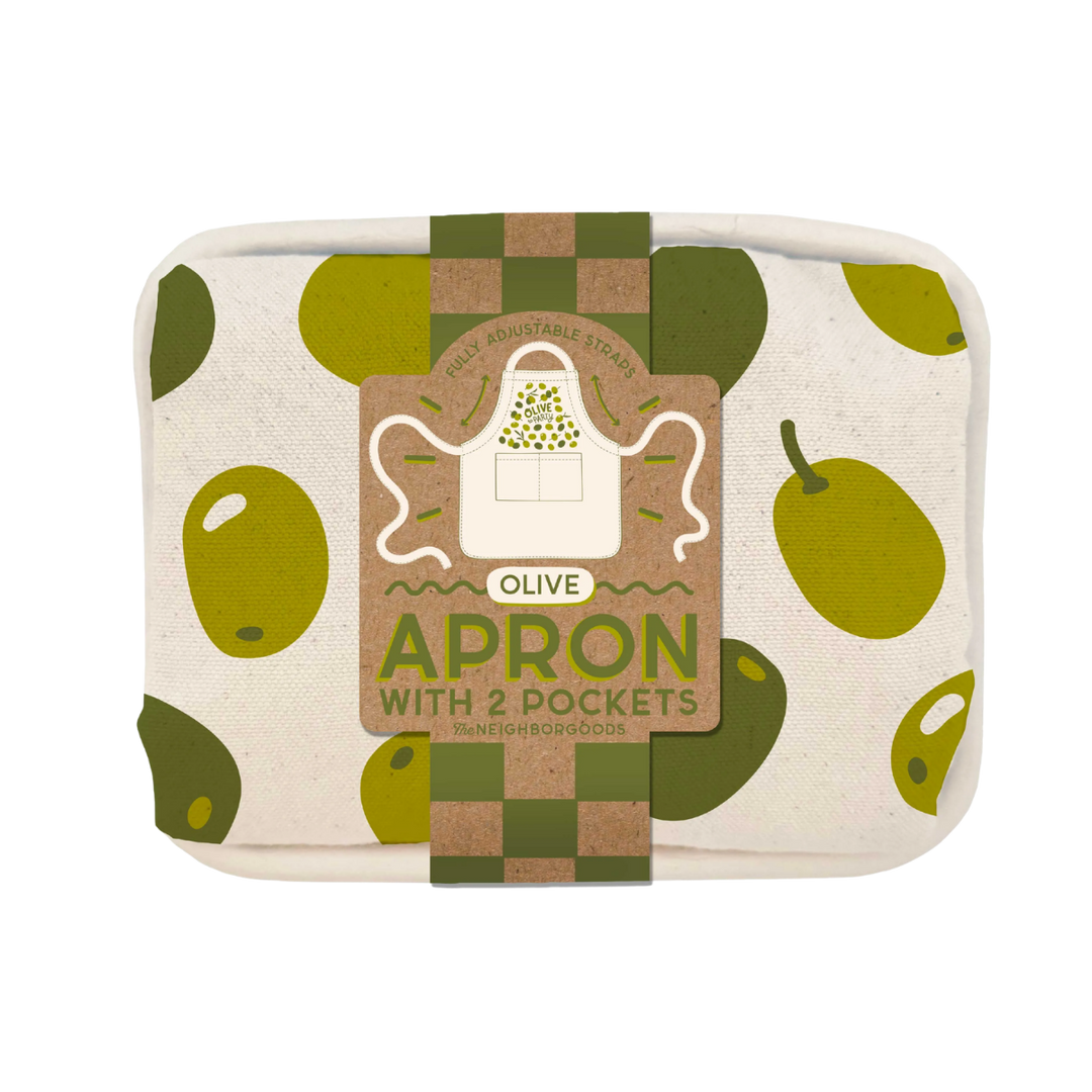 Olive To Party Cotton Apron