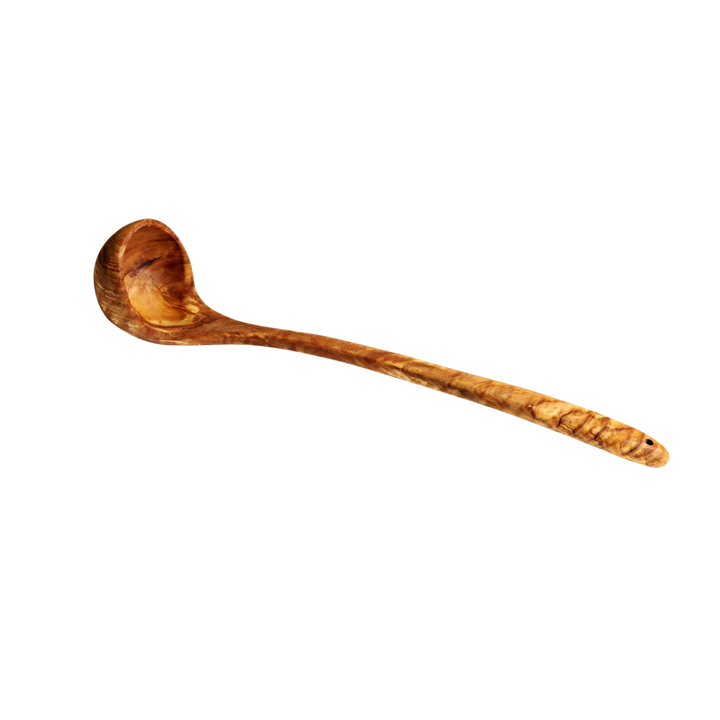 Olive Wood Kitchen Ladle 12"