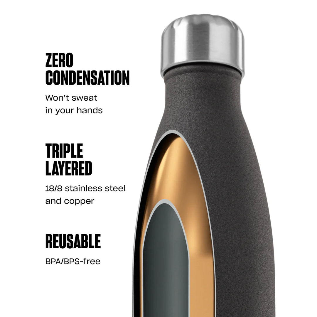 BPA-Free Insulated Stainless Steel Bottle, 17 oz Wild Cherry