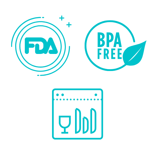 BPA-Free Silicone Adjustable Straw with Travel Case