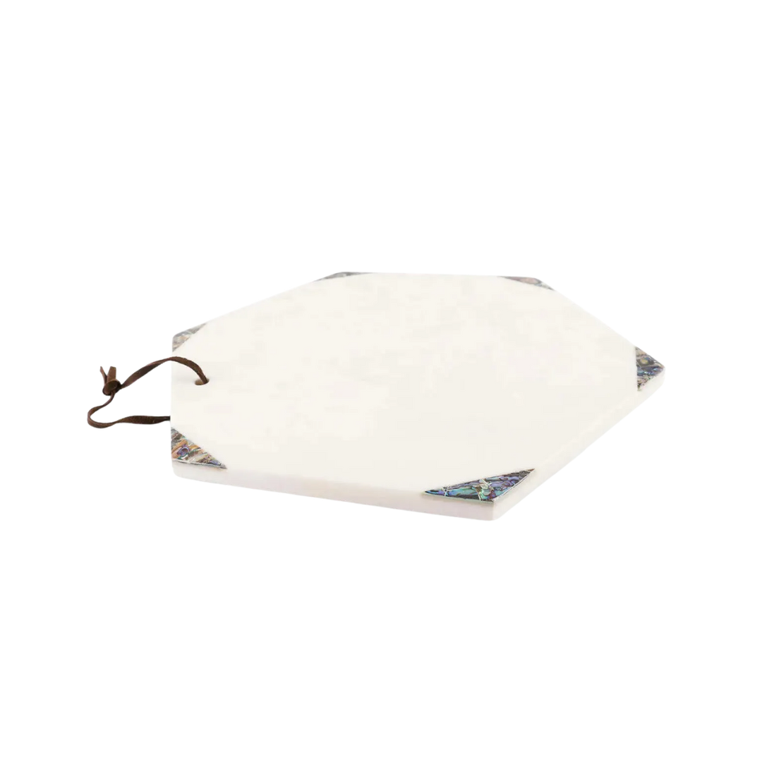 Ovada Hexagonal Marble Cheese Board