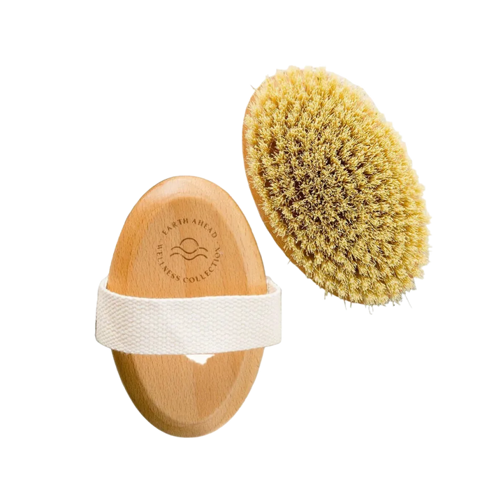 Oval Beechwood Sisal Dry Brush