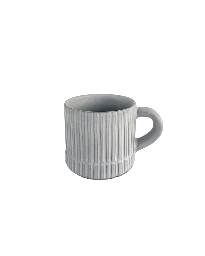 Handcrafted Moroccan Ceramic Mug, Cloud Matte White