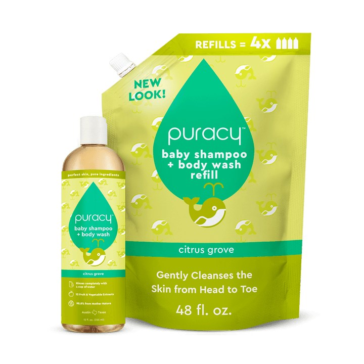Pure Plant-Based Tear-Free Baby Shampoo &amp; Body Wash