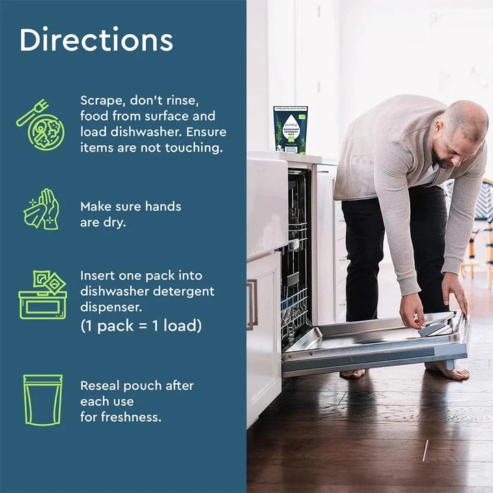 Biodegradable Plant-Based Dishwasher Detergent Pods