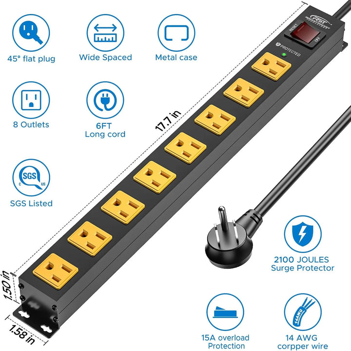 Surge Protection Power Strip Set